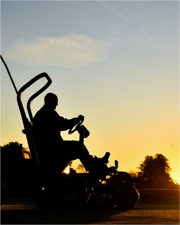 Carr_Golf_Maintenance_Homepage_How It Works_Carousel Leader 3_Greenkeeping at Sunrise
